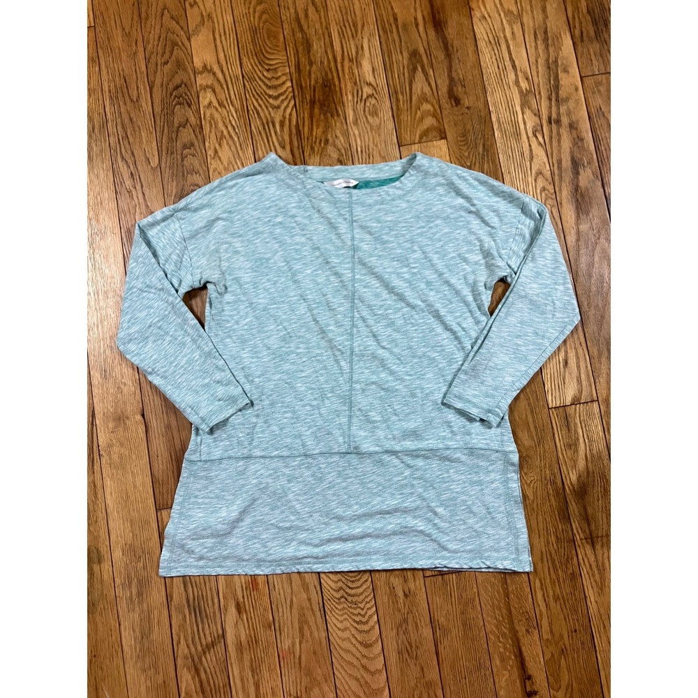 Christopher & Banks Womens M Teal Long‎ Sleeve Tunic Top Casual Comfy